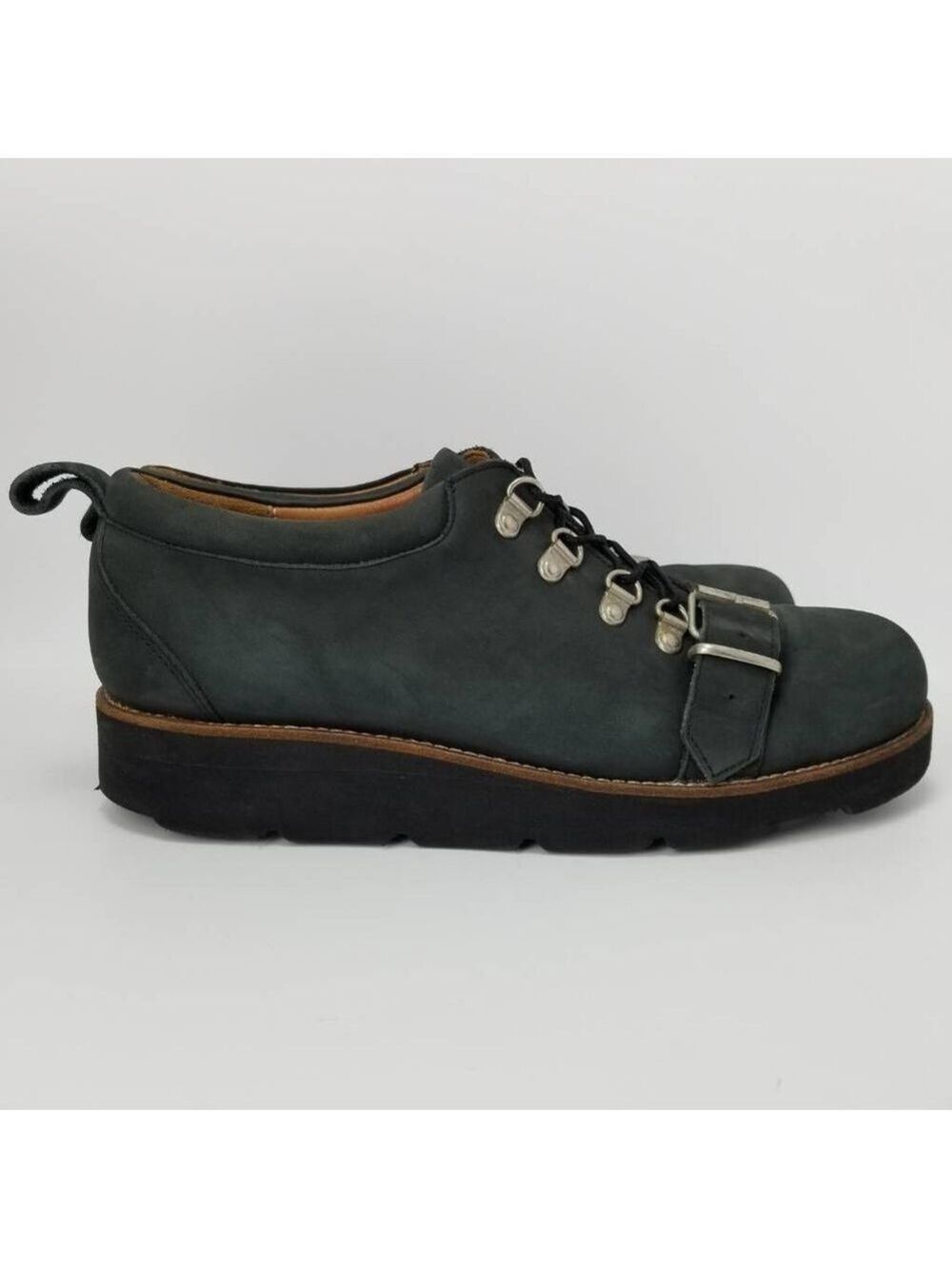 Opening Ceremony Pierce 2 Suede Derby Sneakers Lace Up Buckles Low Top EUR 43